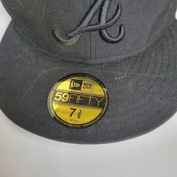 New Era 59Fifty ATLANTA BRAVES City Map Black Hat 7 3/8 Fitted Set Of 2 - Picture 4 of 13